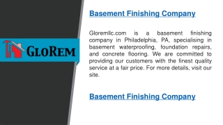 Basement Finishing Company   Gloremllc.com