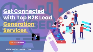 Get Connected with Top B2B Lead Generation Services