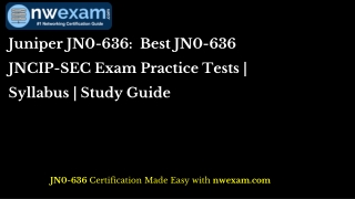 Juniper JN0-636 Best JN0-636 JNCIP-SEC Exam Practice Tests Syllabus Study Guide