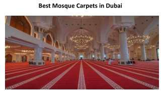 Best Mosque Carpets in Dubai