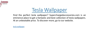 Tesla Wallpaper  Superchargedaccessories.com