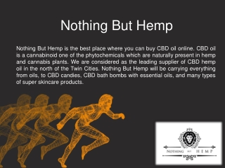 Buy Topical CBD Oil Online - Nothingbuthemp