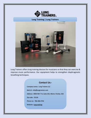 Lung Training | Lung Trainers