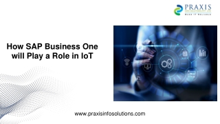 How SAP Business One will Play a Role in IoT