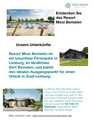 Entdecken Sie Resort Mooi Bemelen