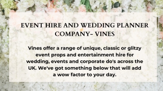 Wedding Planner- Vines