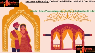 Horoscope Matching, Online Kundali Milan in Hindi & Gun Milan