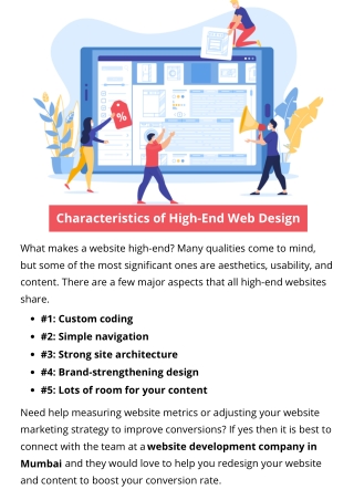 Characteristics of High-End Web Design