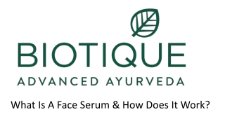 What Is A Face Serum & How Does It Work?