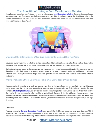 Marketing Lead Funnel
