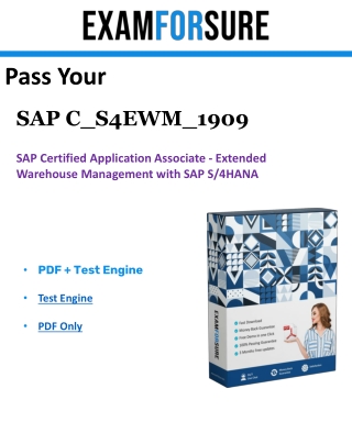 To Pass the SAP C_S4EWM_1909 Exam, Use This PDF Dumps