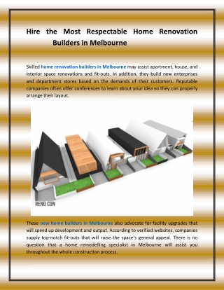 Hire the Most Respectable Home Renovation Builders in Melbourne