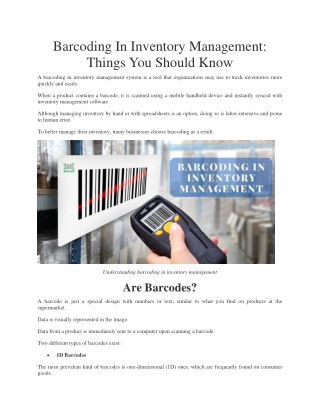 Barcoding in inventory management [Full Guide]