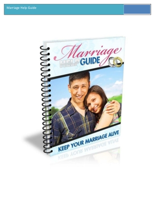 Marriage Help Guide