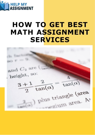 How To Get Best Math Assignment Services