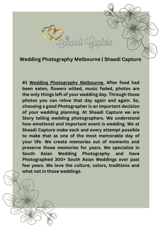 Wedding Photography Melbourne  Shaadi Capture