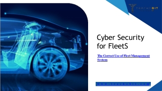 Cyber Security for Fleets the Correct Use of Fleet Management System