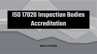 ISO 17020 Inspection Bodies Accreditation