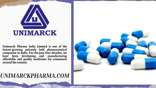 Pharmaceutical Companies - Pharma Companies in India - Unimarck