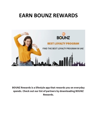 EARN BOUNZ REWARDS