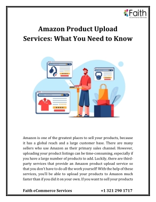 Amazon Product Upload Services: What You Need to Know