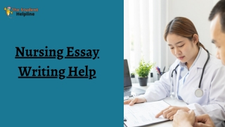 Nursing Essay Writing Help
