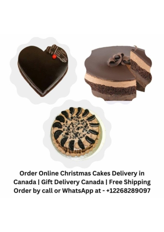 Best Christmas day cake delivery in Canada | Gift Delivery Canada | Free Shippi