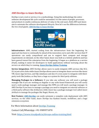 Azure DevOps Training Online | Azure DevOps Training in Ameerpet