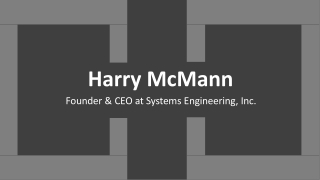 Harry McMann - A Growth-oriented Executive - Falmouth, Maine