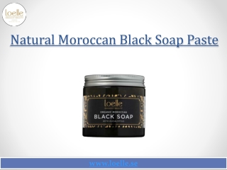 Natural Moroccan Black Soap Paste