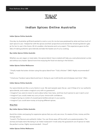 Indian Spices Online Melbourne | Buy Indian Spices Online Australia | Indian Spi