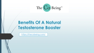 Benefits Of A Natural Testosterone Booster