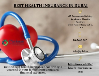 Buy The Best Health Insurance in Dubai