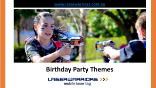 Birthday Party Themes - www.laserwarriors.com.au