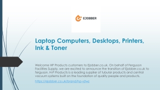 Laptop Computers, Desktops, Printers, Ink & Toner