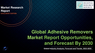 Adhesive Removers Market growth projection to 5.10% CAGR through 2030