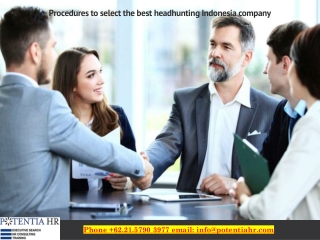 Procedures to select the best headhunting Indonesia company