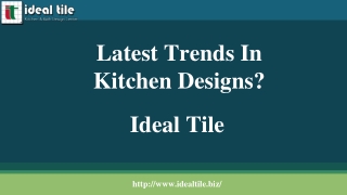 Latest Trends In Kitchen Designs - Ideal Tile
