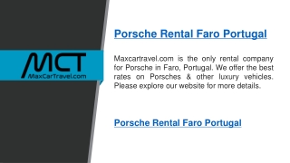 Porsche Rental Faro Portugal   Maxcartravel.com