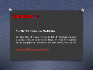 New Ray Eli Tomac Toy Model Bike  Motocross4u.com