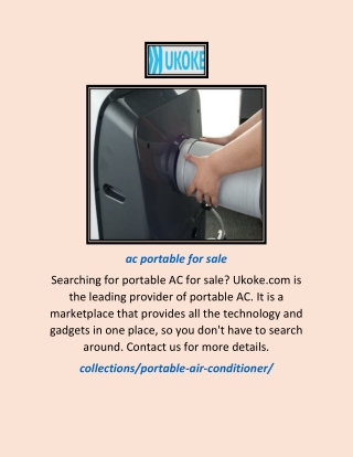 Ac Portable for Sale | Ukoke.com