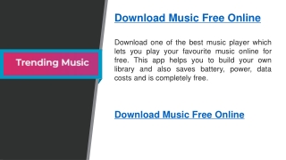 Download Music Free Online    Trending.fm