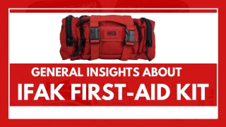 Most Complete IFAK Kit Available for Purchase