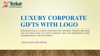 Luxury Corporate Gifts With Logo | Tezkargift.com