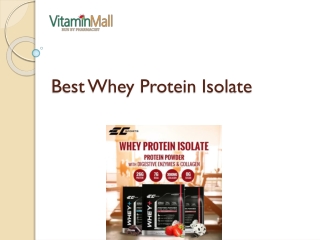 Best Whey Protein Isolate