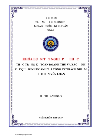 Kế toán doanh thu và xác định kết quả kinh doanh tại Yên Loan