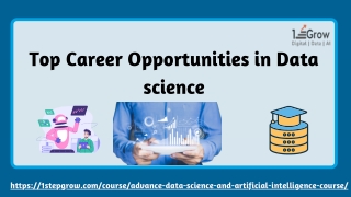 top career opportunities in data science