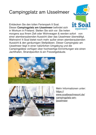 Campingplatz am IJsselmeer