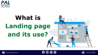 What is Landing page and its use?