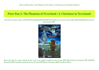 [R.E.A.D] Peter Pan 2 The Phantom of Neverland (A Christmas in Neverland) Unlimited